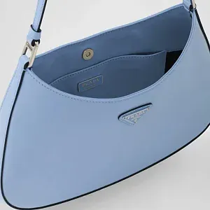 Prada Сумка Cleo из лакированной кожи Celeste - фото 5