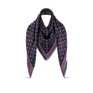 Louis Vuitton Шаль Monogram Shine Iris Noir - фото 1