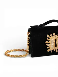 Schiaparelli Клатч Pochette Chaine Bijoux Trou De Serrure - фото 2