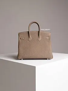 Hermès Сумка Birkin 25 Etoupe Togo Palladium Hardware - фото 7