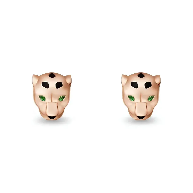 Серьги Panthere de stud earrings Cartier Rose Gold - фото 1