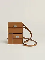 Hermès Сумка Kelly Multipocket To Go Pouch Men Gold / Palladium - фото 1