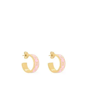 Louis Vuitton Серьги Nanogram Enamel Pink - фото 2