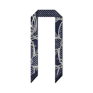 Louis Vuitton Шелковая лента Sailor Bandana BB Bleu Marine - фото 1