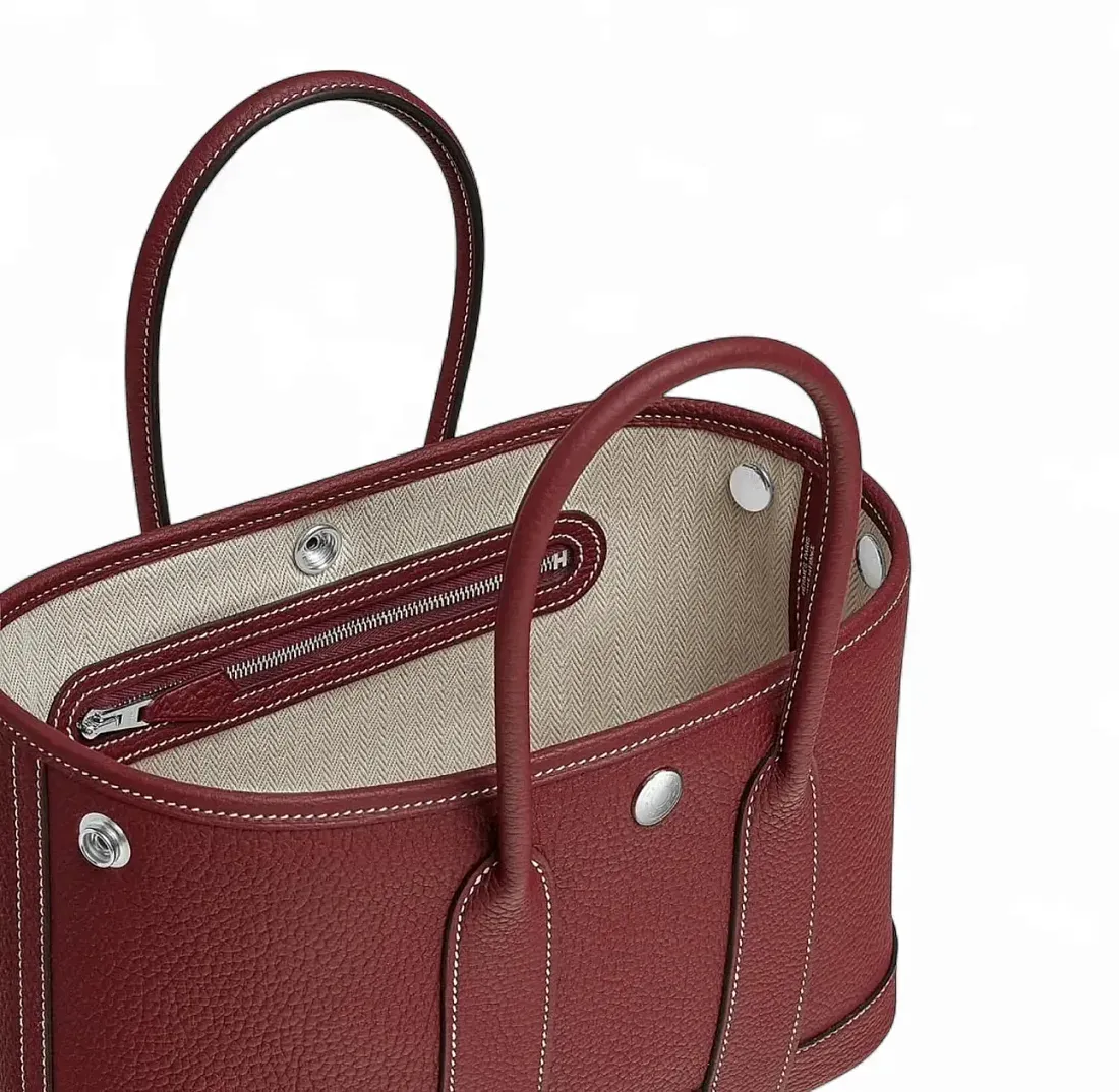 Hermès Сумка Neo Garden 23 Rouge H Negonda H Viking Palladium Hardware - фото 3
