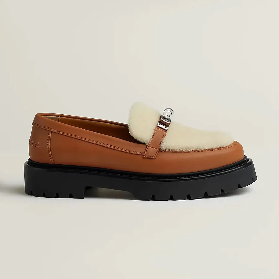 Hermès Лоферы Icone Naturel / Ecru - фото 5