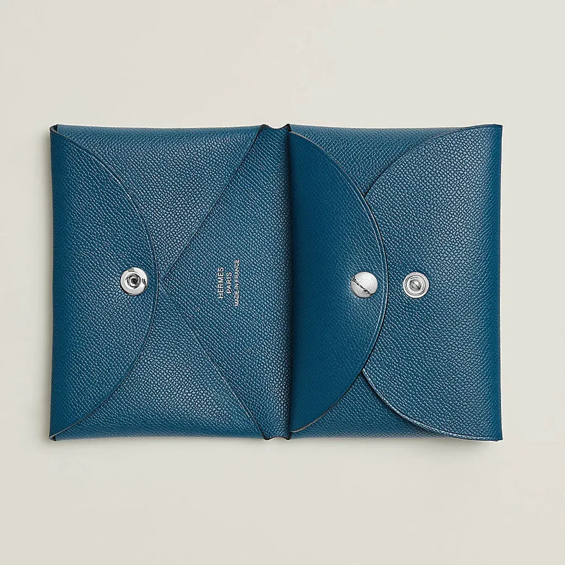 Hermès Кардхолдер Calvi Duo Deep Blue - фото 2
