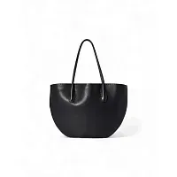 The Row Сумка Alger Tote Deep Brown из кожи Black / Dark Brown - фото 1