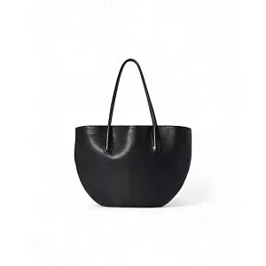 The Row Сумка Alger Tote Deep Brown из кожи Black / Dark Brown - фото 1