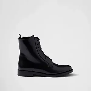 Prada Ботинки из матовой кожи - фото 2