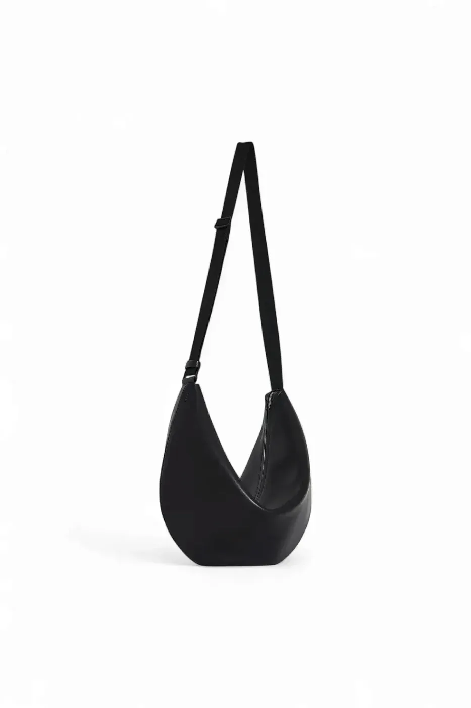 The Row Сумка Crossbody Crescent Deep Brown из кожи Black - фото 2