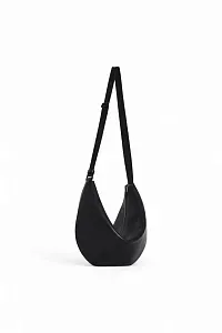 The Row Сумка Crossbody Crescent Deep Brown из кожи Black - фото 2
