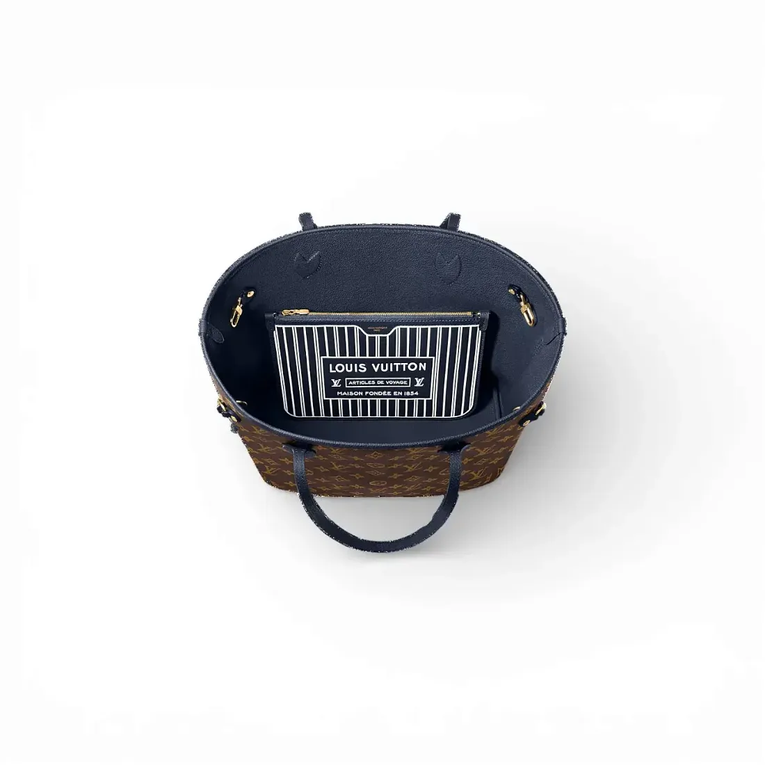 Louis Vuitton Сумка Neverfull Inside Out Bleu - фото 3