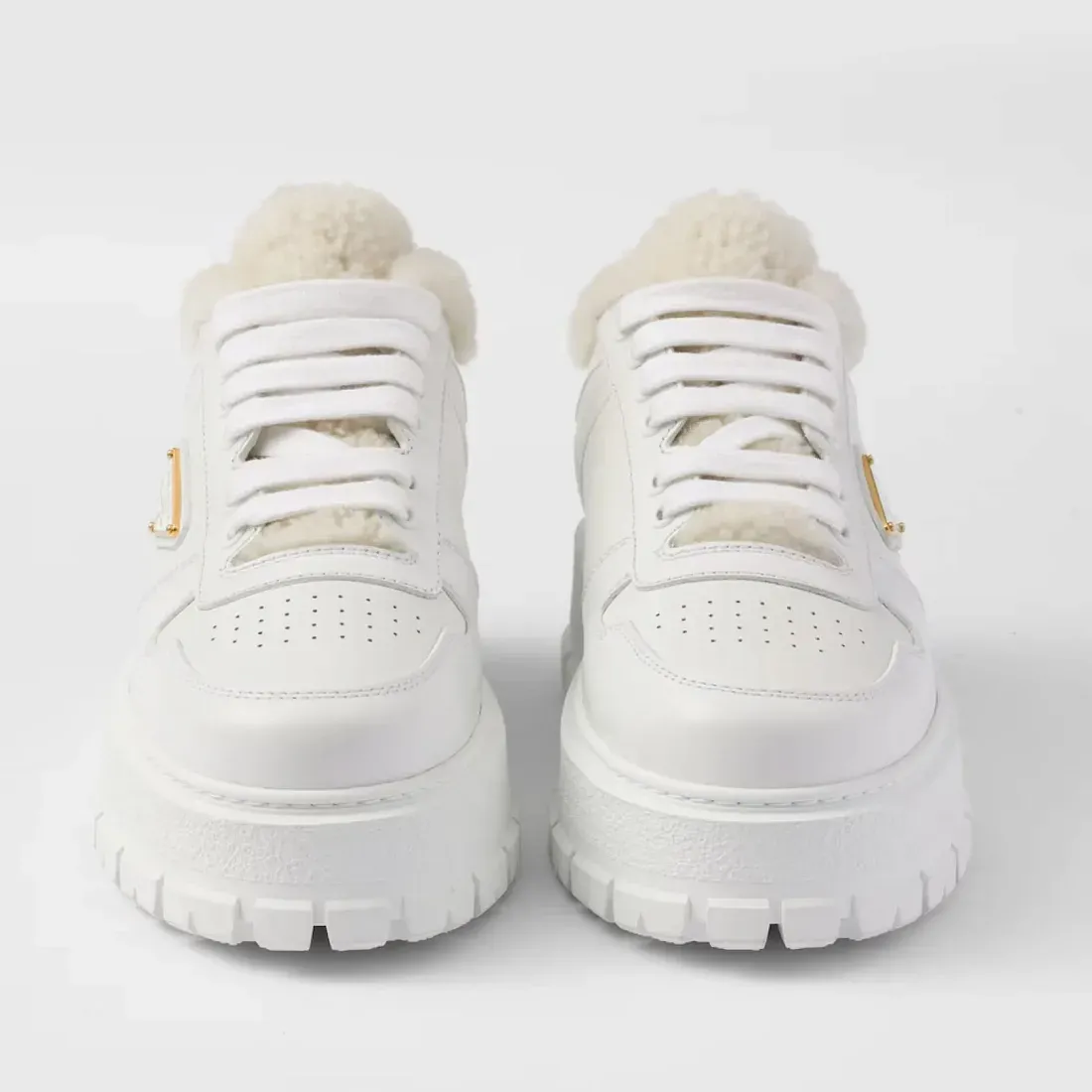 Prada Кожаные кроссовки White - фото 5