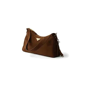 Prada Сумка средняя Aimee Cocoa Brown - фото 3