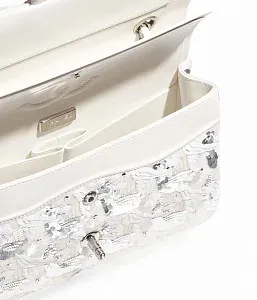 Chanel Классическая сумка 11.12 White/ Silver - фото 4