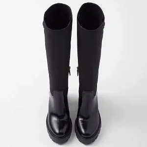 Prada Сапоги из кожи и Re-Nylon - фото 4
