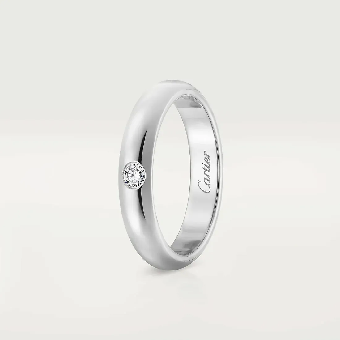 Cartier Обручальное кольцо с 1 бриллиантом 1895 3,5 мм - фото 2