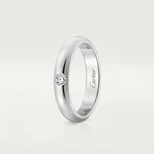 Cartier Обручальное кольцо с 1 бриллиантом 1895 3,5 мм - фото 2