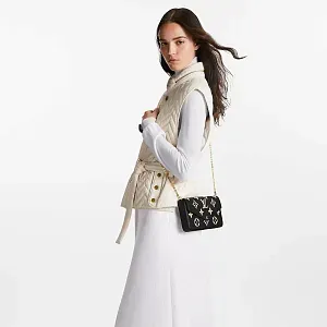 Louis Vuitton Клатч Felicie Black/Beige - фото 4
