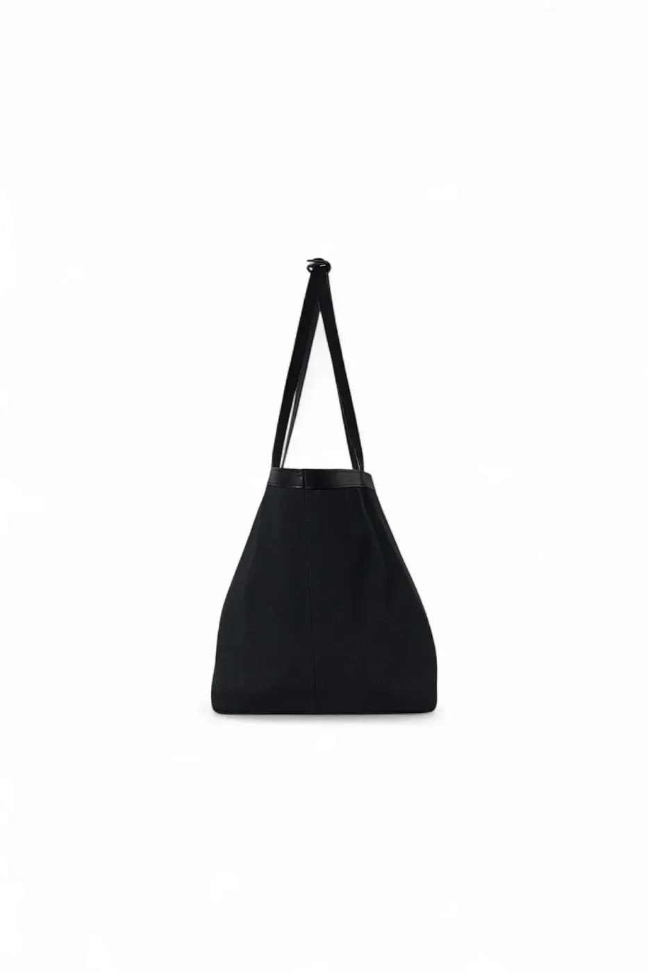 The Row Сумка Park Tote Three Canvas Black из хлопка и кожи Black / Black / Blue - фото 3