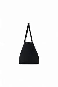 The Row Сумка Park Tote Three Canvas Black из хлопка и кожи Black / Black / Blue - фото 3