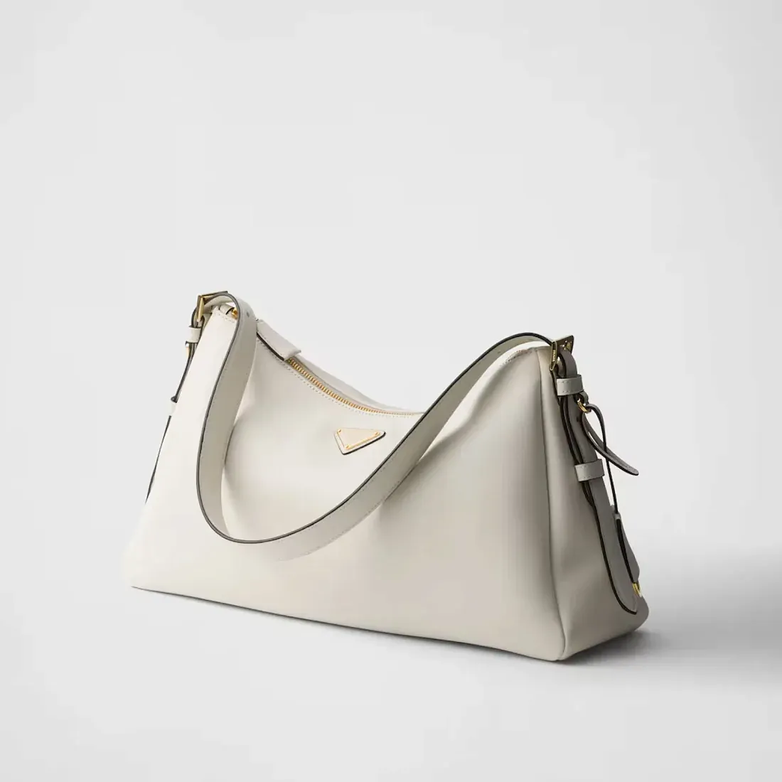 Prada Сумка на плечо Aimee Large из кожи White - фото 3