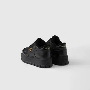 Prada Кожаные кроссовки Black - фото 4