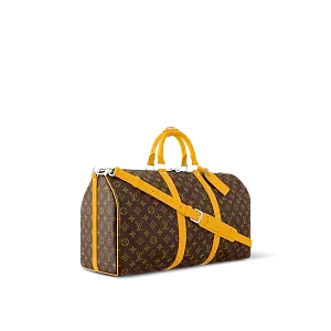 Louis Vuitton Сумка Keepall 50 с плечевым ремнем Jaune Mat - фото 2
