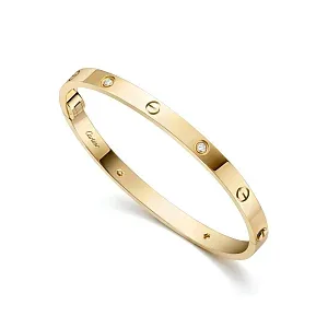 Cartier Браслет Love medium model, 4 diamonds Men - фото 5
