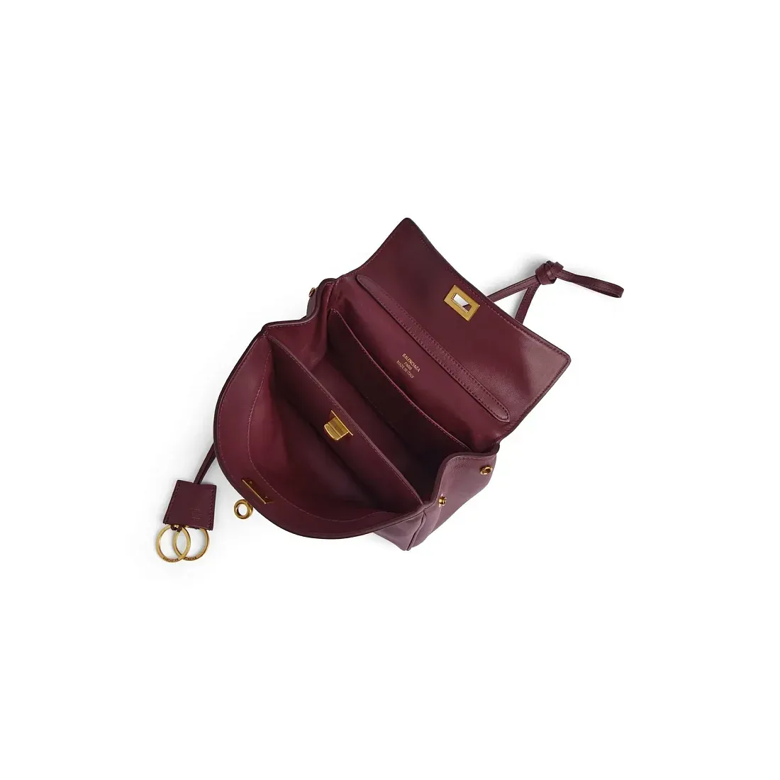 Balenciaga Сумка Rodeo мини формата Dark Burgundy - фото 6