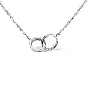 Cartier Кулон Love, semi-paved Man White Gold - фото 3