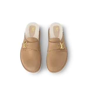 Louis Vuitton Мюли LV Easy Shearling Beige - фото 2