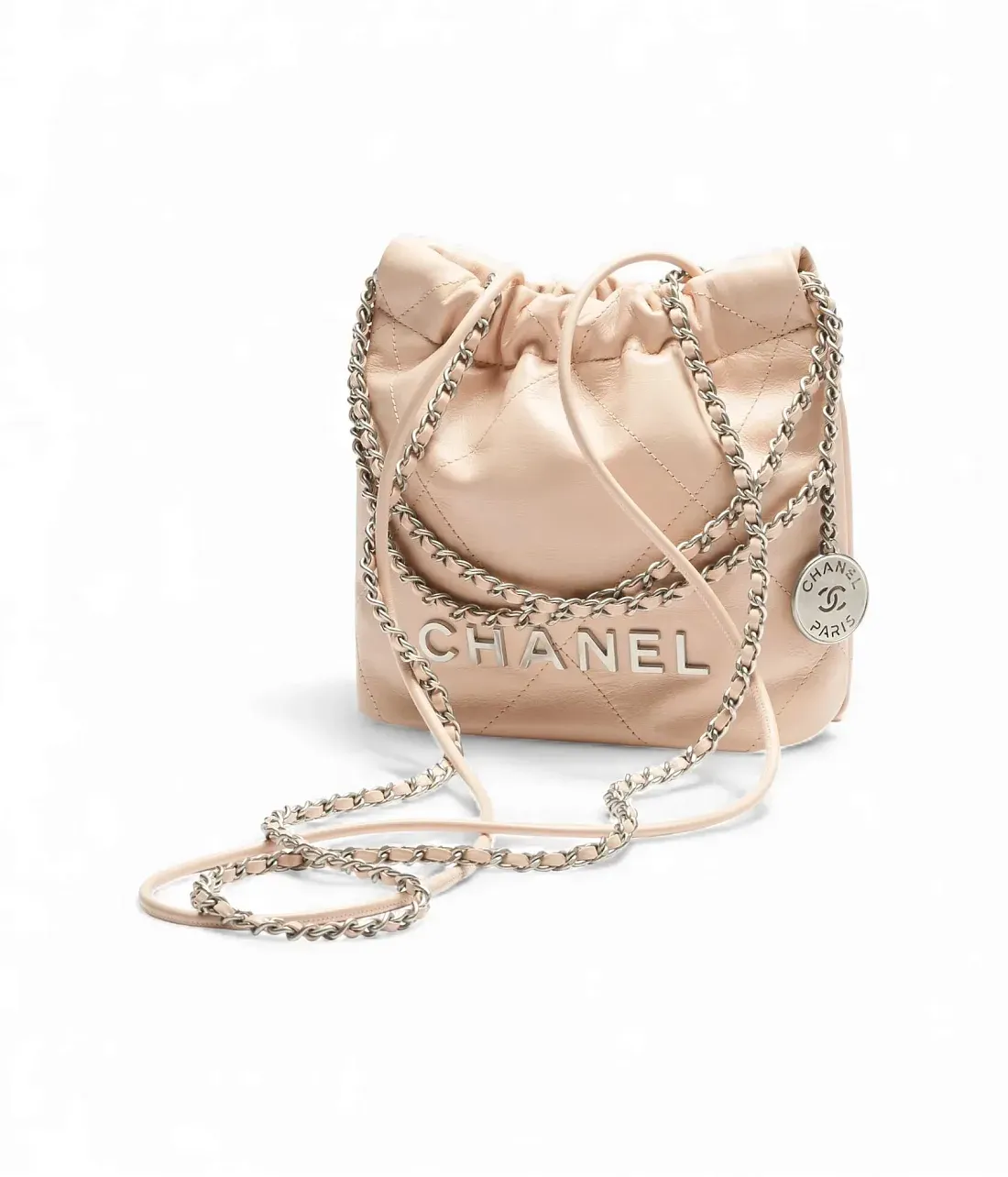 Chanel Мини-сумка 22 Beige - фото 2