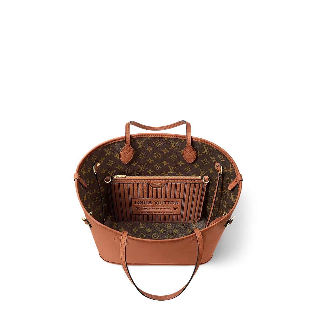 Louis Vuitton Сумка Neverfull Inside Out MM Tan - фото 5