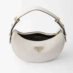 Prada Маленькая кожаная сумка через плечо Arque White - фото 5