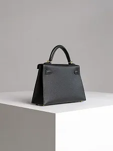 Hermès Сумка Kelly 20 Mini Black Epsom Gold Hardware - фото 6