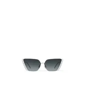 Louis Vuitton Солнцезащитные очки Moon Metal Cat Eye Silver Black - фото 1