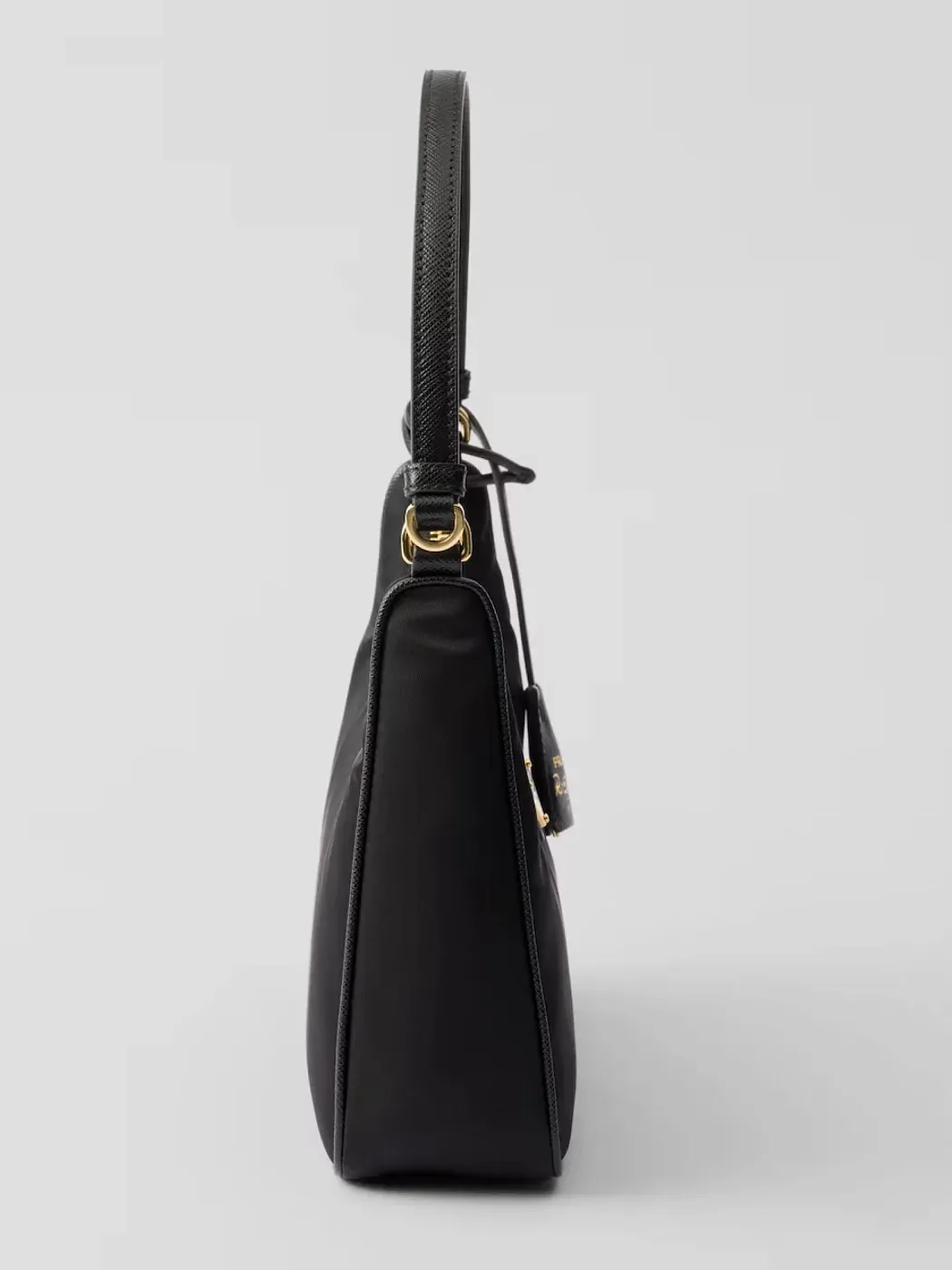 Prada Mини-сумка из Re-Nylon и сафьяновой кожи Re-Edition 2005 Black - фото 6