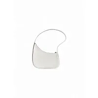 The Row Сумка Half Moon Black из кожи New Ivory - фото 1