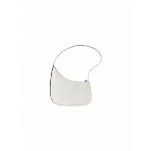 The Row Сумка Half Moon Black из кожи New Ivory - фото 1