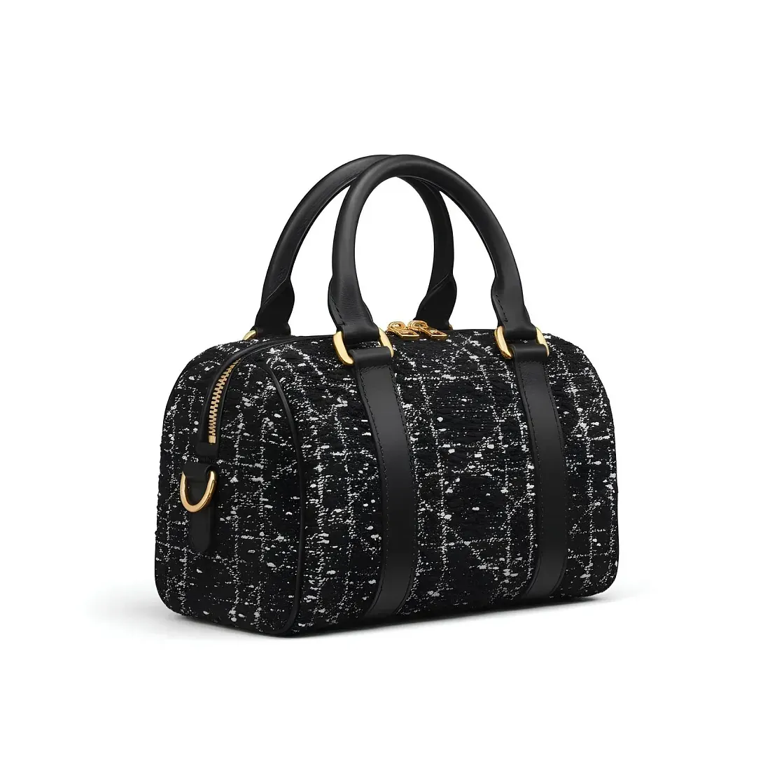 Dior Сумка Groove 20 black tweed with white cannage motif - фото 2