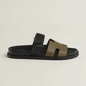 Hermès Сандалии Chypre Vert Toundra / Noir - фото 3