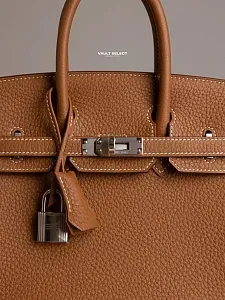 Hermès Сумка Birkin 25 Gold Togo Palladium Hardware - фото 9