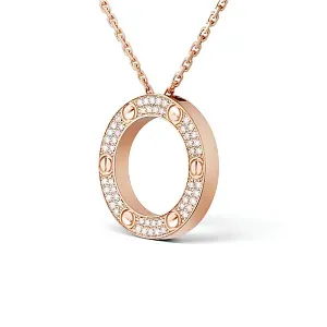 Cartier Колье Love, paved Men Rose Gold - фото 3