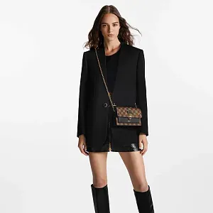 Louis Vuitton Кошелек на цепочке Vavin Black - фото 2