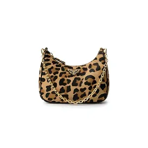 Prada Сумка-мини Re-Edition из кожи с принтом - фото 1