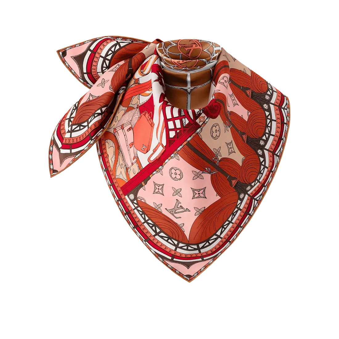 Louis Vuitton Платок-каре Fly Away 90 Rouge - фото 2