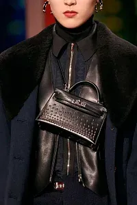 Hermès Сумка Kelly Sellier Mini 20 Cloute Blue Abysse Box Palladium Hardware - фото 2