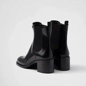Prada Ботинки из матовой кожи - фото 5